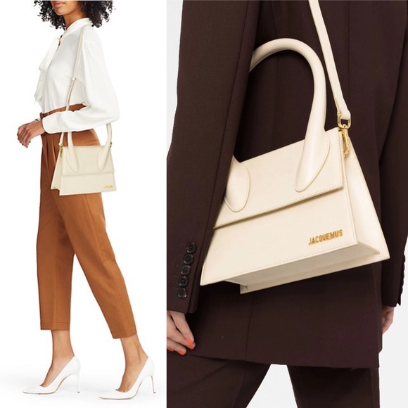 JACQUEMUS Beige Ivory Le Grand Chiquito Bag - Picture 9 of 10